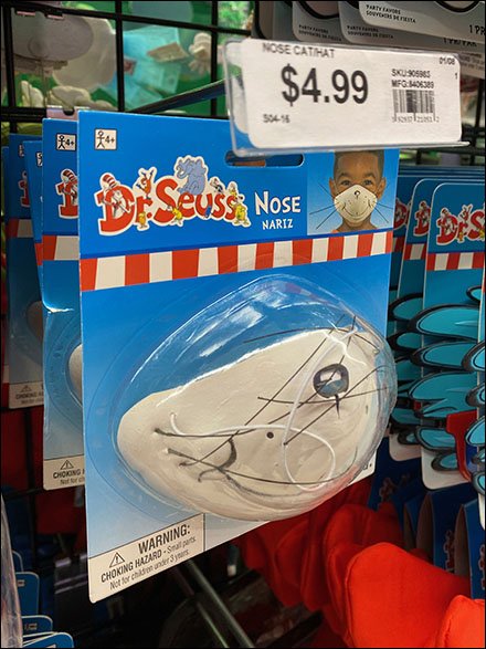 Dr. Seuss Face-Mask Grid-Hook Sales