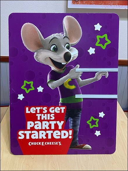 Party-Time Easel-Back Table-Top Sign