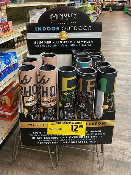 Indoor-Outdoor Mat Dunnage Rack Display
