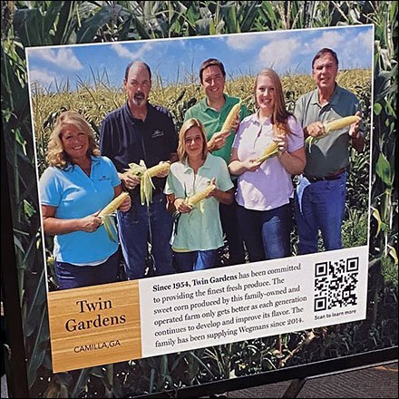 Wegmans Twin Gardens Local Produce Sourcing Sign Twin Gardens Local Produce Sourcing Sign