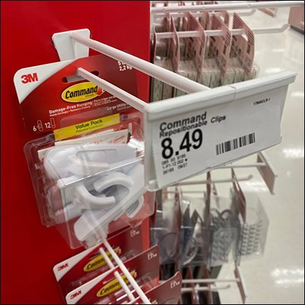 Target Molded Command Strip Scan Hook Molded Command Strip Scan Hook