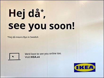 IKEA Hej da Swedish Goodbye