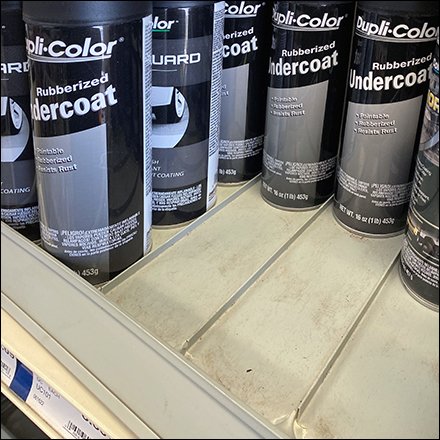 NAPA Colorful Auto Engine Enamel Paint Shelf Management