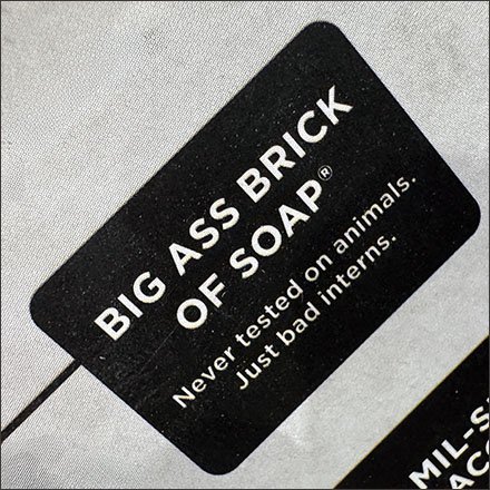 Duke Cannon Big Ass Soap Brick on Lanyard