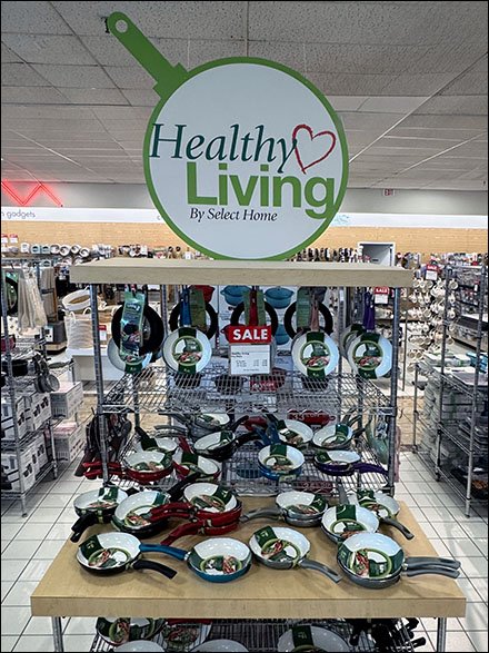 Healthy Living Cookware Department Merchandising Displays